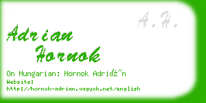 adrian hornok business card